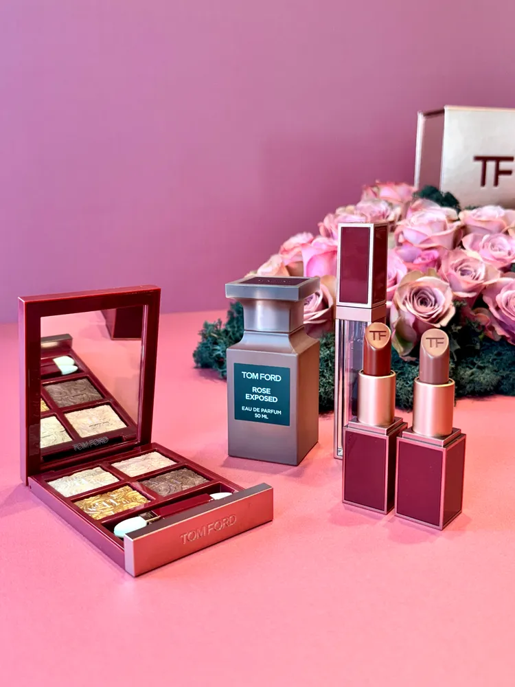 TOM FORD明年1月將開賣全新裸慾玫瑰私人調香暨彩妝系列。張家玲攝