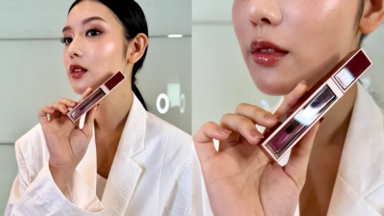 TOM FORD裸慾玫瑰限定版唇露，2250元。
