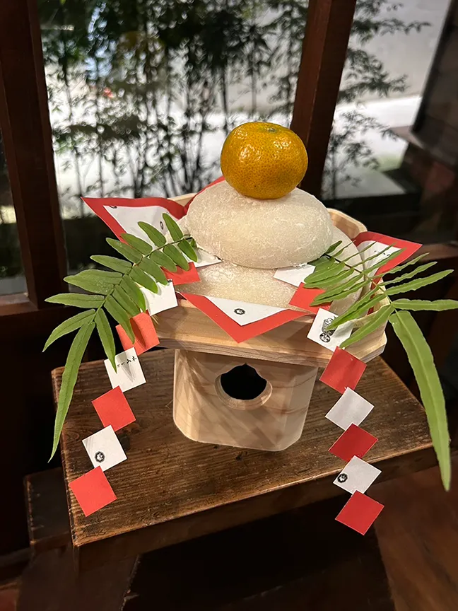 京町山本屋手作鏡餅迎新年。業者提供