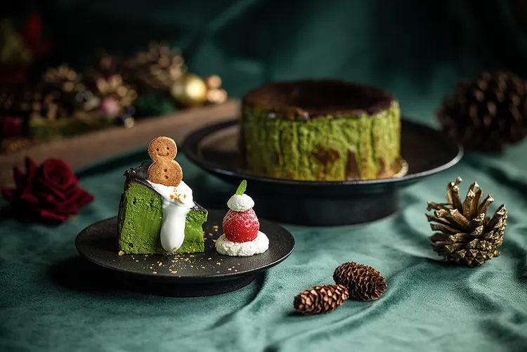 抹茶巴斯克乳酪蛋糕。業者提供