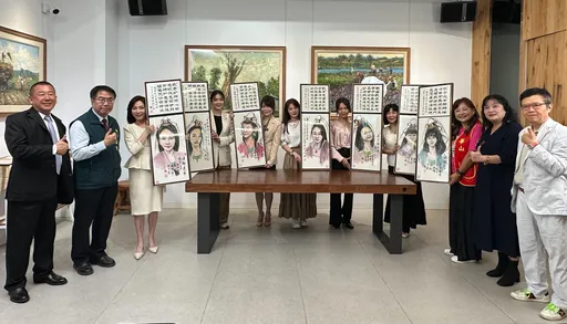 撞臉觀世音超有趣 主播、媒體人、歌手「七仙女」義賣畫作 30萬助華山基金會
