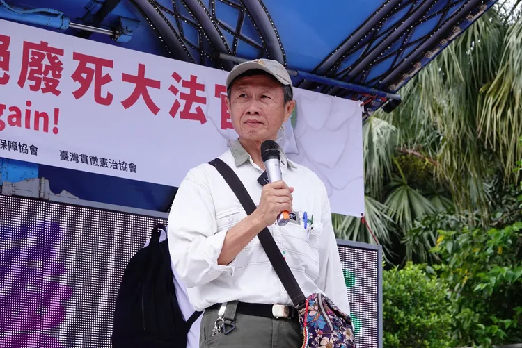 女教師丈夫張介能教授。莊宗達攝