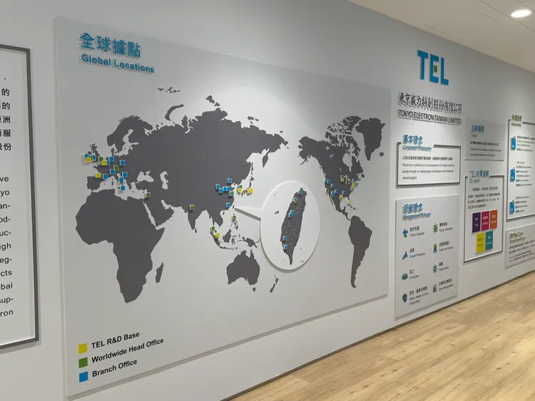 東京威力科創在全球的據點。呂承哲攝