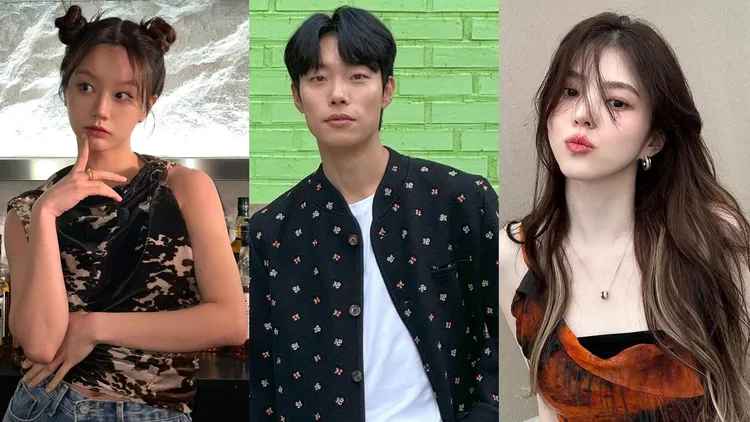 柳俊烈（中）冷眼看前後任惠利（左）、韓素希隔空開戰，挨批沒擔當。翻攝IG