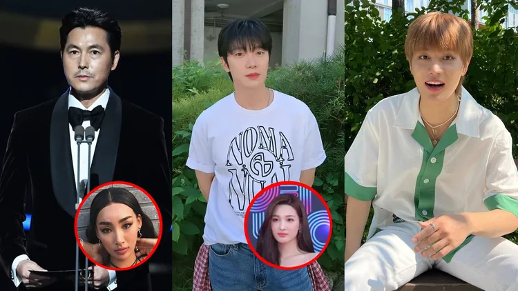 鄭雨盛（左圖起）、FTISLAND鼓手崔敏煥、NCT前成員泰一身陷桃色風波。翻攝朝鮮體育、崔敏煥、泰一IG