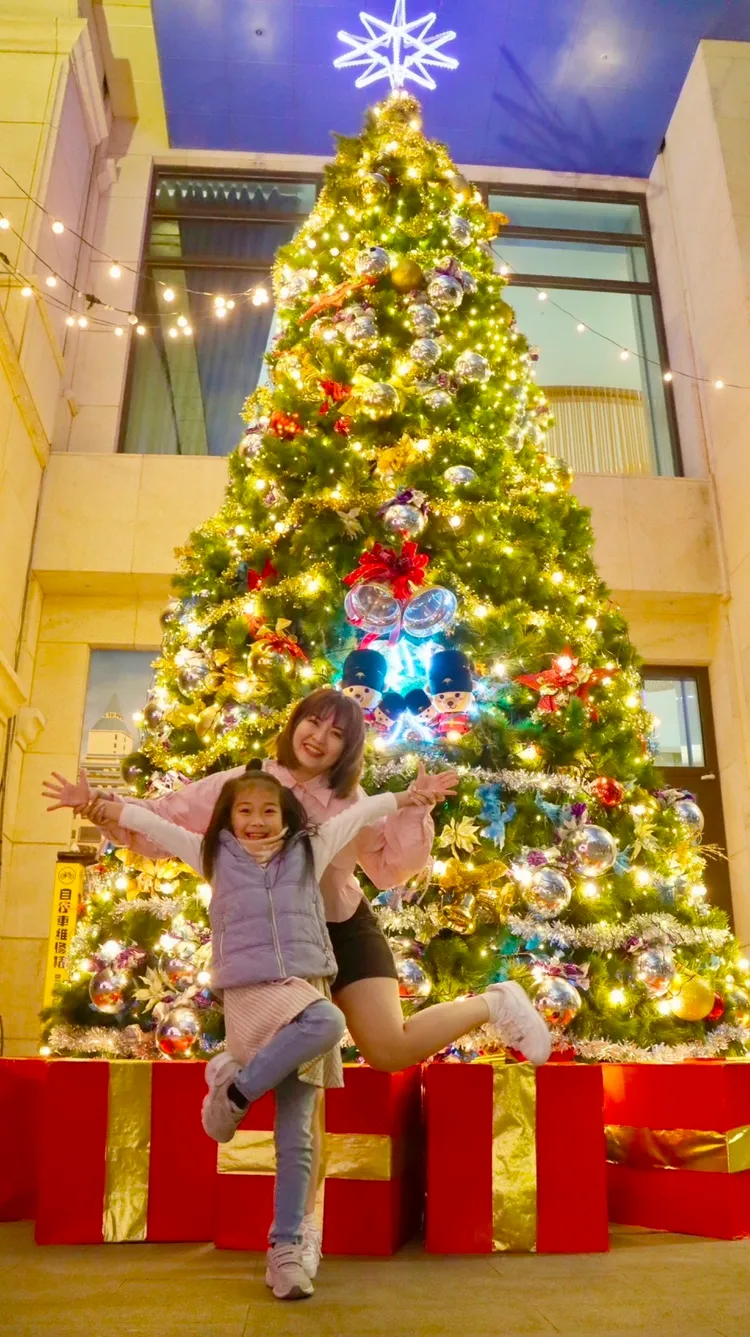 淡水福容打卡點幸福聖誕樹。業者提供