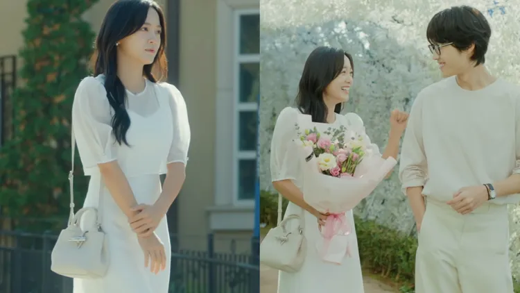 金世正肩背白紙色Roseau手提包XS。品牌提供