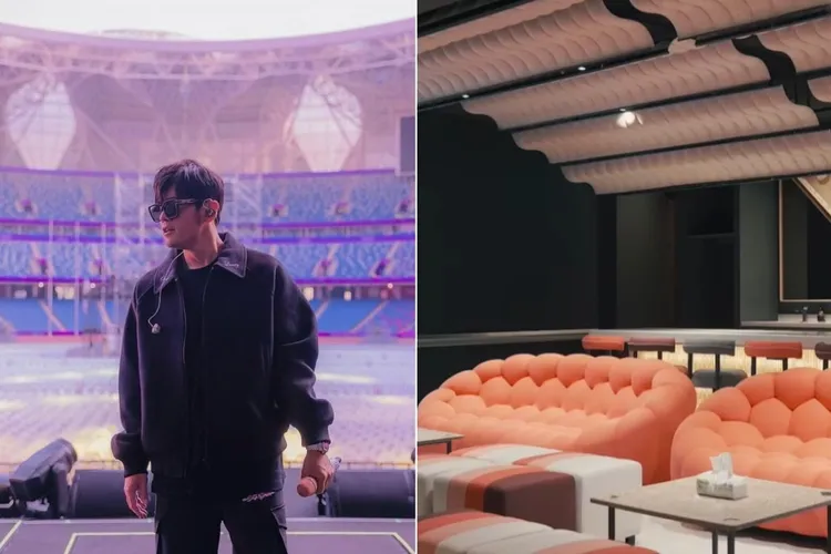 周杰倫將在大巨蛋連唱4天，竟只能租到2間大巨蛋VIP包廂。合成照片：周杰倫IG/台北大巨蛋臉書