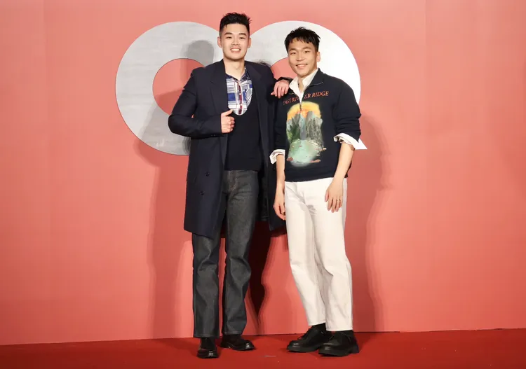 王齊麟（左）、李洋（右）出席GQ盛會。莊宗達攝