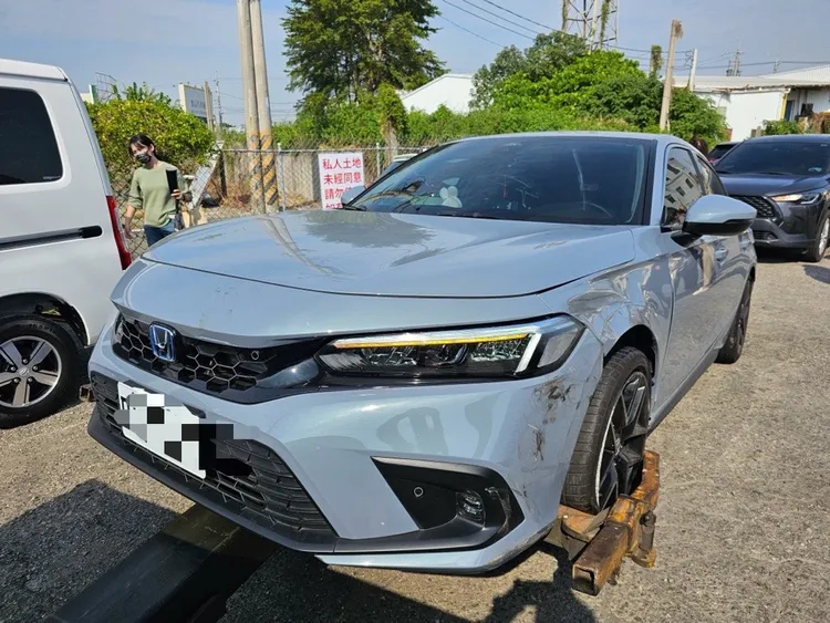 肇事的HONDA休旅車。民眾提供