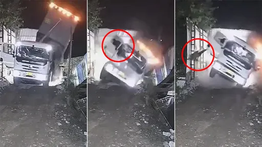 離奇事故！司機坐駕駛座悠哉卸貨　6秒間大車把他扔車外撞頭亡