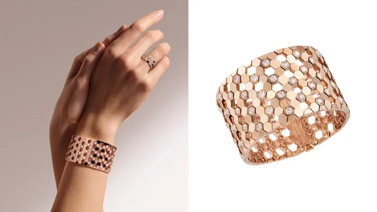 CHAUMET Bee My Love 18K玫瑰金手環<
價格店洽。品牌提供