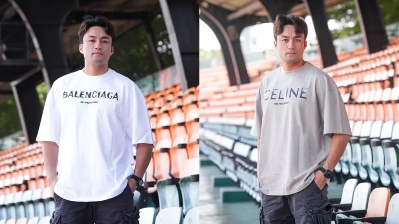 潘傑楷穿著ORI FREDERIQO短袖T恤。品牌提供