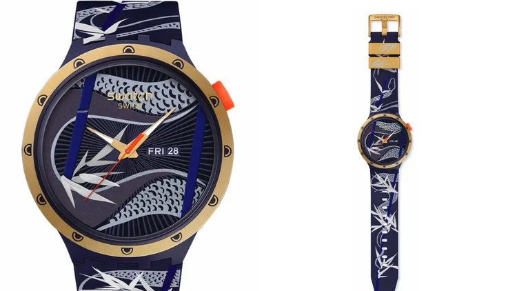 SWATCH「Blue and golden lithe dancer」，4150元。品牌提供