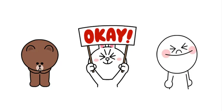 LINE單張貼圖傳送Top 3。LINE提供