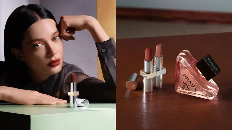 PRADA彩妝將在明年1月正式登台，其中以經典唇膏最具話題。翻攝品牌IG