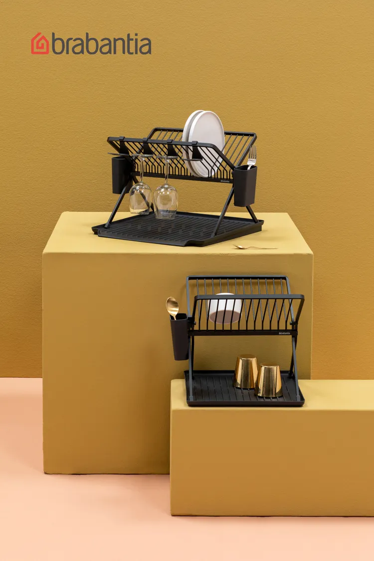 荷蘭brabantia瀝水架出清折扣最低5折起。圖／旺代企業提供
