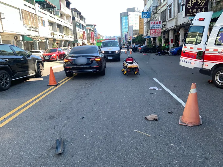 車禍現場。民眾提供