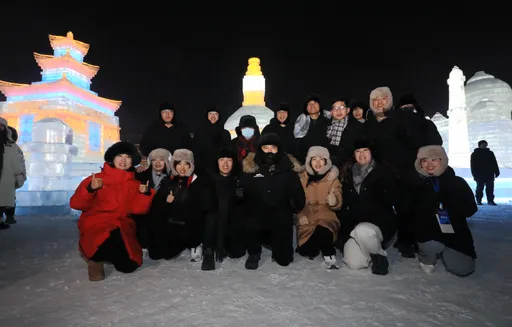 馬英九訪哈爾濱冰雪節:兩岸青年熱情交流冰雪也融化