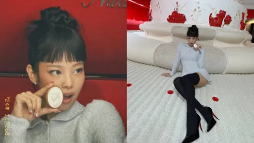 Jennie復古女伶樣進攻甜點界 俏皮表情讓粉絲好想也來一口