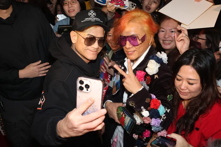 郭富城見粉絲打扮成分身，相當驚喜。彭欣偉攝