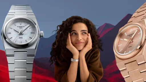 天梭冠軍錶PRX縮小了! 迷你尺寸配玫瑰金顯纖細又優雅