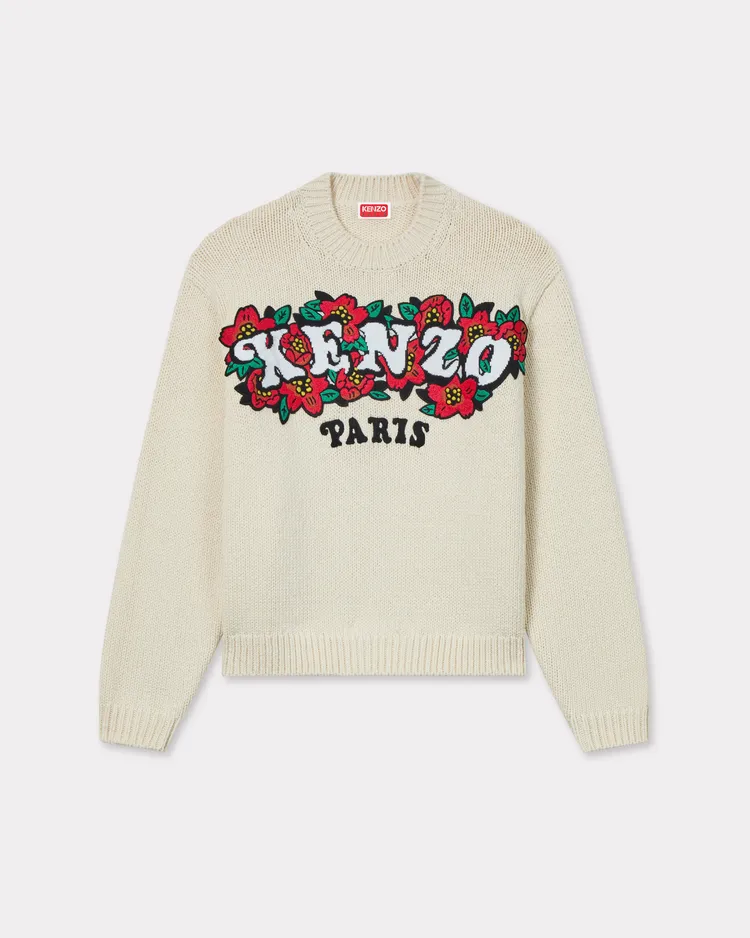 KENZO VERDY MARKET奶油白波普花藝針織上衣，2萬6800元。品牌提供