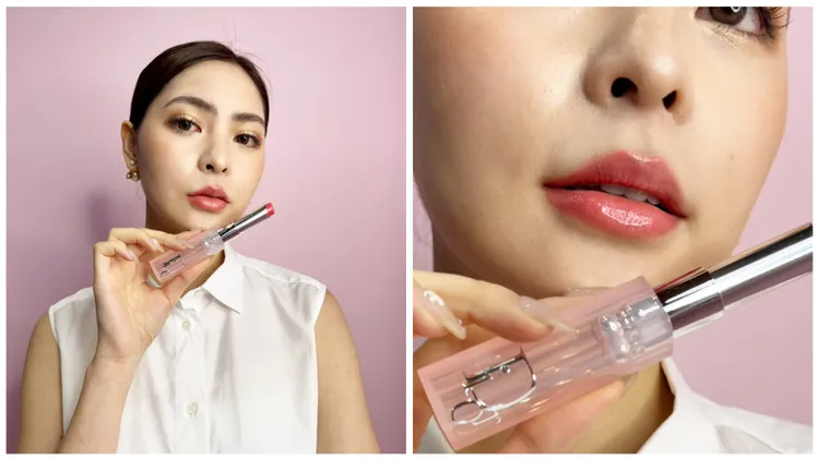 Model示範#075蜜糖粉。張家玲攝