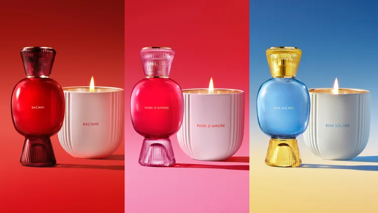 寶格麗ALLEGRA Art of Living生活藝術系列香薰蠟燭，各250g／5925元。品牌提供