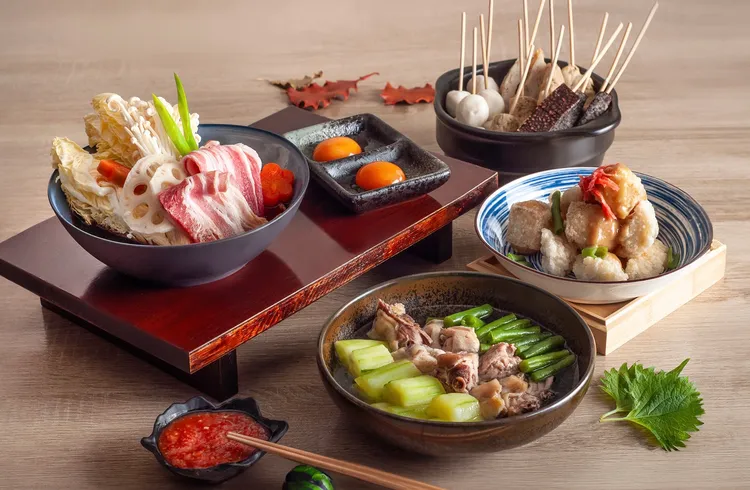 暖心暖胃的「關東煮」及鹹甜滋味的「豬肉壽喜燒」，日式家常料理也能吃得到。業者提供