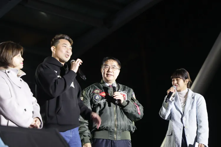 統一獅「餅總」林岳平做為特別嘉賓出席。南市府提估