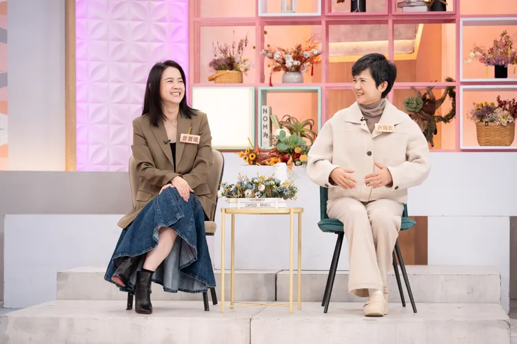 曾寶儀帶小S老公許雅鈞姐姐上節目。東森綜合提供