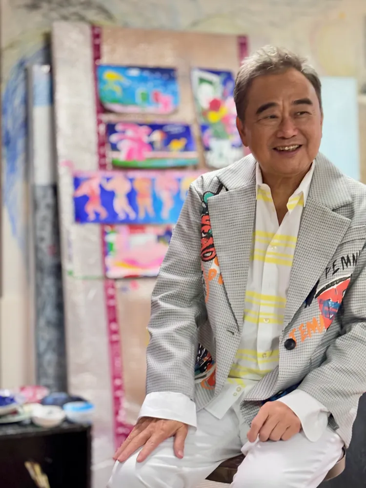 此次畫展名為《角色》，將展出陳昇18幅作品。新樂園製作提供