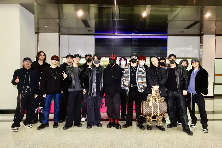 THE RAMPAGE今天中午抵台。LDH愛夢悅提供