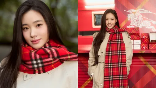 小S爱女Lily太精致美到像「AI」 冷冬有BURBERRY围巾暖暖的