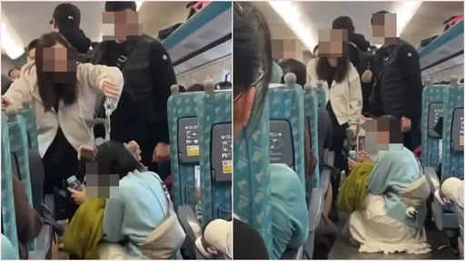 高鐵搶位爆衝突!女子當眾被「洗門風」 遭瓶裝水洗頭崩潰尖叫