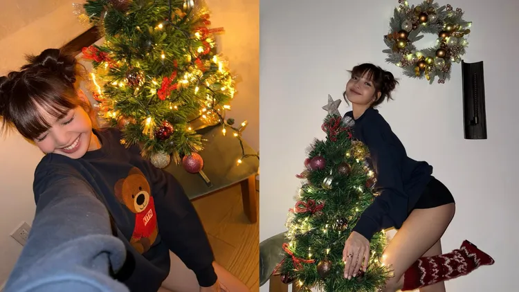 Lisa當起聖誕辣女孩，翻攝lisa IG