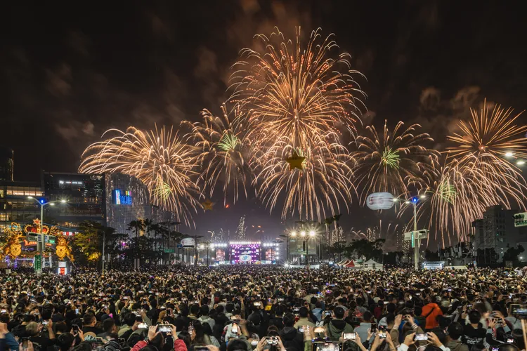 2025高雄跨年煙火。