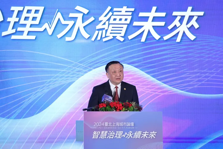 華源說上海正在加快落實台灣投資權益等相關法規。莊宗達攝
