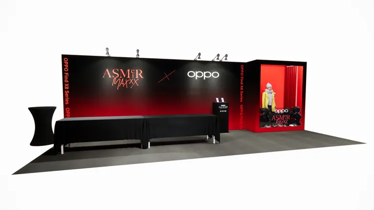 OPPO攤位除了可以在攤位上拍下時尚拍貼照，也可直接借Find X8 Pro機拍攝演唱會。OPPO提供