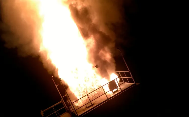 美軍測試攔截飛彈。路透社