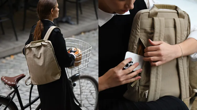 兩用手提包結合托特、後背包雙重優勢。品牌提供