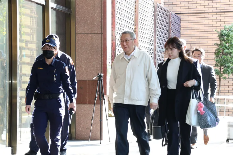 民眾黨主席柯文哲今出庭受審。記者莊宗達攝