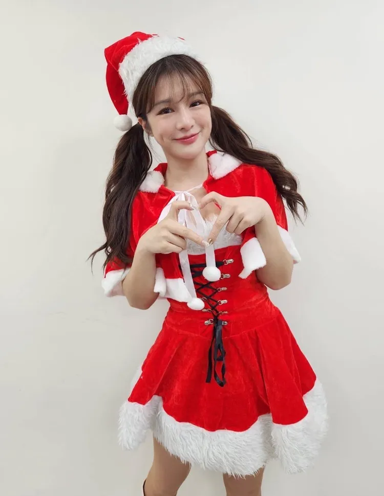 林岱縈今天料理聖誕大餐，送愛關懷社區獨老。紅心字會提供