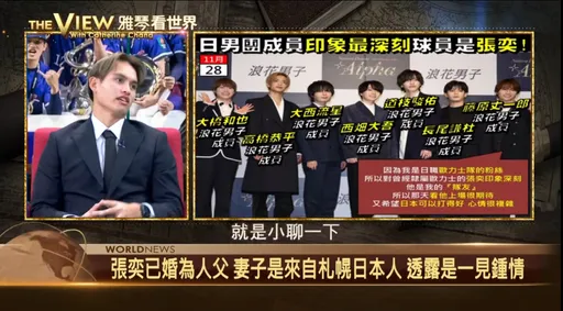 張奕親解與藤原丈一郎聊過天!婉拒加入浪花男子笑回:先讓我打球