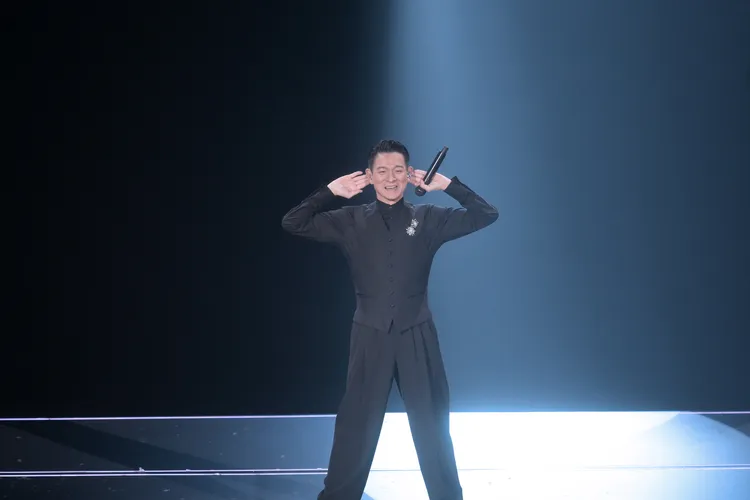 劉德華開唱台下坐無虛席。台灣映藝提供