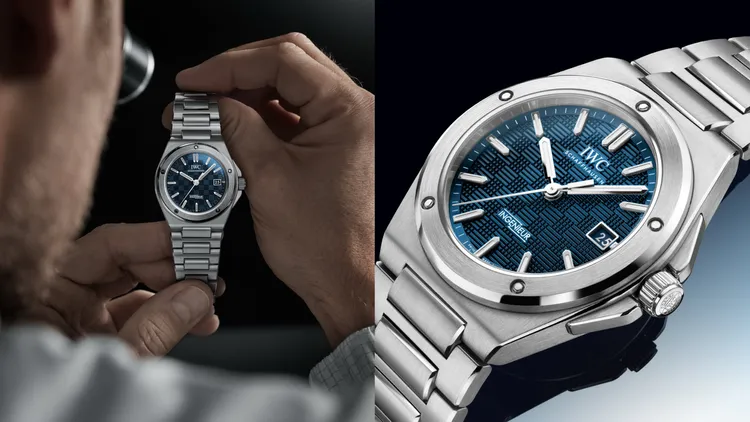 IWC工程師自動腕錶40，40mm，精鋼錶殼，藍色錶盤，整合式精鋼錶鍊，IWC自製32111自動上鍊機芯，動力儲存120小時，防水深度100米。品牌提供
