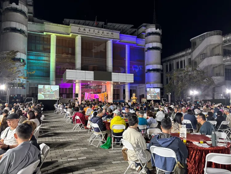 根自然・立美濃_愛鄉三十紀念餐會現場。翻攝畫面