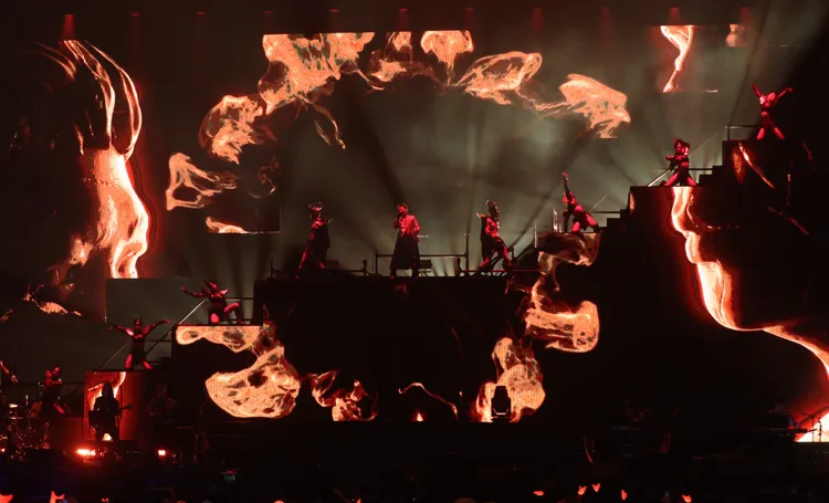 蕭秉治演唱會舞台視覺震撼。攝影中心攝