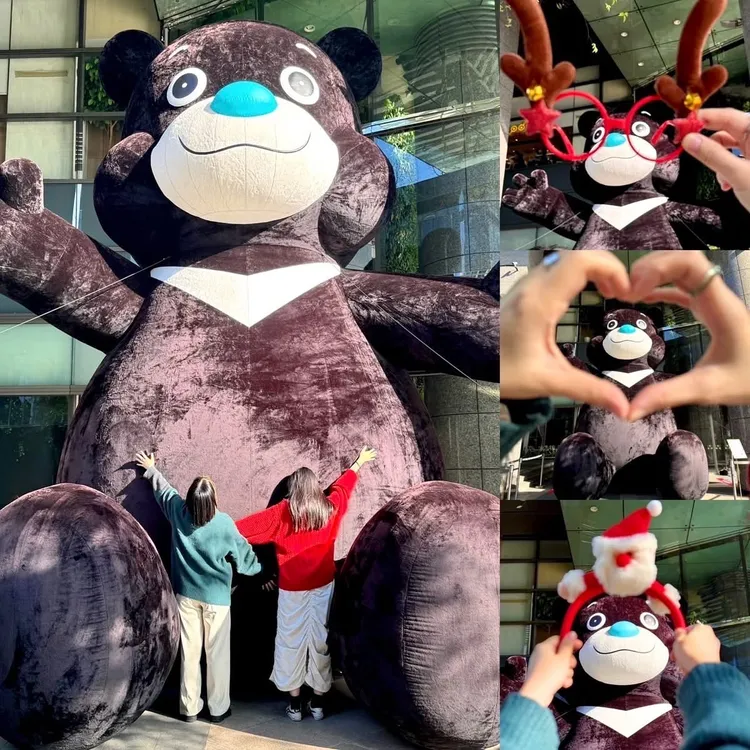 萌爆！臺北市吉祥物熊讚化身 6 公尺高氣偶 百貨快閃就在京站！